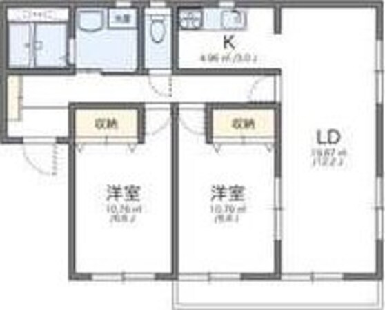 レオパレスイルリビエルの物件間取画像